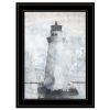 "Lighthouse" By Bluebird Barn, Ready to Hang Framed Print, Black Frame