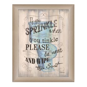 "If You Sprinkle" By Debbie DeWitt, Printed Wall Art, Ready To Hang Framed Poster, Beige Frame