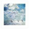 "Sailing White Waters" by Bluebird Barn Group, Ready to Hang Framed Print, White Frame