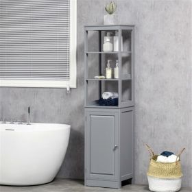 Bathroom Storage Cabinet-Gray