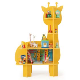 Open storage rack in yellow