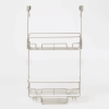 Over the Door Round Wire Shower Caddy Matte Satin