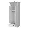 Lakewood Double Door and 1-Drawer Armoire White