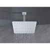 12 Inch High Pressure Rain Shower Head, 304 Stainless Steel Square Shower Head with Self-Cleaning Nozzle, Full Body Coverage