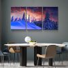 3 Panels Framed Winter Forest Canvas Wall Art Decor,3 Pieces Mordern Canvas Decoration Painting for Office,Dining room,Living room