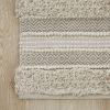 Woven Texture Stripe Bath Rug