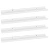 Wall Shelves 4 pcs White 23.6"x3.5"x1.2"