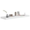 Floating Wall Shelf White 31.5"x9.3"x1.5" MDF