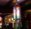 Chinese Paper Lantern Rectangle Handmade National Style Creative Home Decor Printed Rainbow's color Lamp Shade