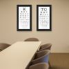 "Eye Charts" 2-Piece Vignette by Marla Rae, Black Frame