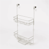 Over the Door Round Wire Shower Caddy Matte Satin