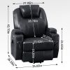 Up to 350lbs Okin Motor Power Lift Recliner Chair for Elderly, Heavy Duty Motion Mechanism with 8-Point Vibration Massage and Lumbar Heating