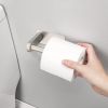 Toilet Paper Holder Self Adhesive, Stainless Steel Rustproof Adhesive Toilet Roll Holder no Drilling