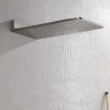 Wall Mounted Waterfall Rain Shower System With 3 Body Sprays & Handheld Shower