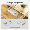 55 X 24 Inch Stand Up Table With Large Storage Shelf Sturdy Height Adjustable Electric Standing Desk With Drawers Office Desks