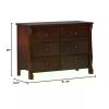 6 Drawer Dresser Display Cabinet Black Cherry Freight Free Clothes Closet Organizer Showcase Showcases Furnitures Storage Locker