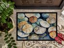 Sand Dollars Doormat Front Door Mat Indoor Outdoor Rugs for Entryway, Non Slip Washable Low Pile, 24H X 36W