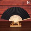 1pc Folding Fan Handheld Fans Chinese Paper Classical Hanfu Fan Solid Color Hand Fan Home Decoration Fan Chinese Fan Hand Folding Fans