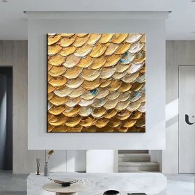 Hand Painted Oil Paintings  Abstract texture painting Home Decor Living Room Hallway Luxurious Decorative Painting (Style: 01, size: 100x100cm)