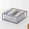 1pc/3pcs Fabric Sock and Underwear Organizer - 6/7/11 Grids Drawer Organizers for Closet Storage - Foldable Cabinet Boxes for Socks, Underwear