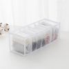 1pc/3pcs Fabric Sock and Underwear Organizer - 6/7/11 Grids Drawer Organizers for Closet Storage - Foldable Cabinet Boxes for Socks, Underwear