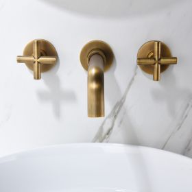 Bathroom Faucet Wall Mounted Bathroom Sink Faucet (Color: as Pic)