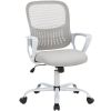 Office Mid Back Ergonomic Mesh Computer Desk Larger Seat Executive Height Adjustable Swivel Task Chair with Lumbar Support