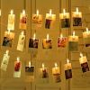 1pc; Photo Clip String Lights Home Decor Indoor/Outdoor; Battery Powered String Lights Lamp For Wedding Party Festival Decor 9.85ft 20LED (Not Include