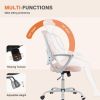 Office Mid Back Ergonomic Mesh Computer Desk Larger Seat Executive Height Adjustable Swivel Task Chair with Lumbar Support