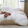 Bedsure Duvet Cover King Size - Soft Prewashed King Duvet Cover Set, 3 Pieces, 1 Duvet Cover 104x90 Inches with Zipper Closure a